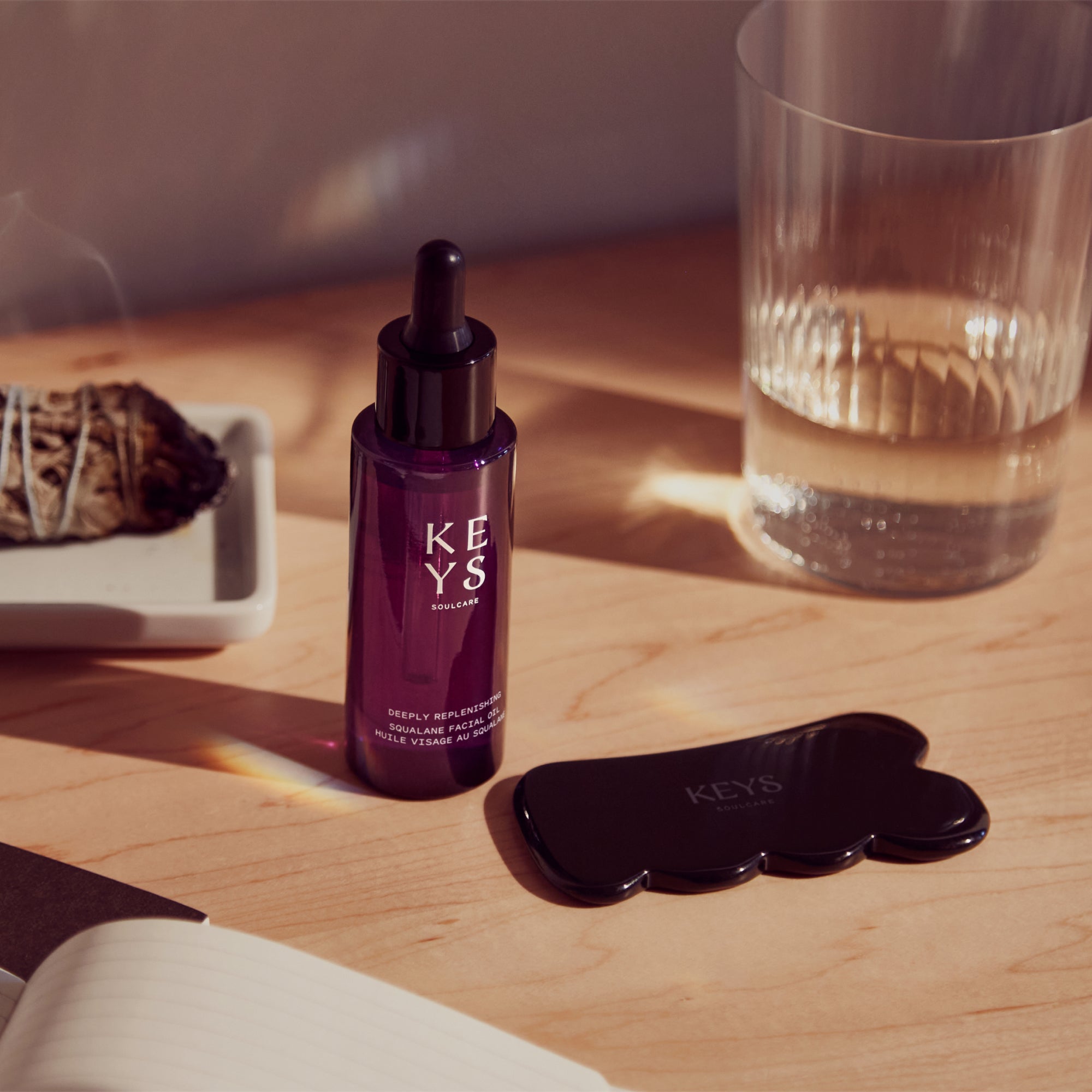 Obsidian Stone Gua Sha Body Massage Tool