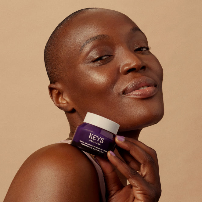 Women wearing peptide cream